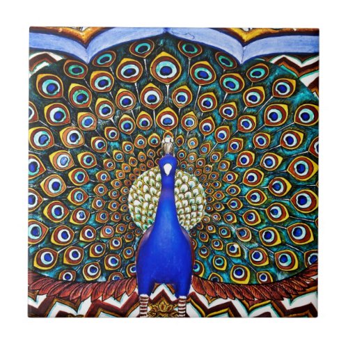 Indian Peacock Tile