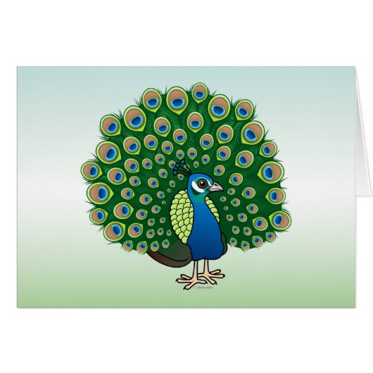 Indian Peafowl Cards (Front Horizontal)