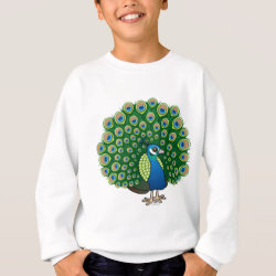 Indian Peafowl Kids' American Apparel Organic T-Shirt