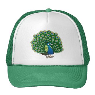 Indian Peafowl Trucker Hat