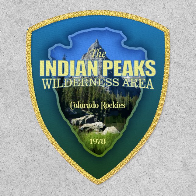Indian Peaks WA (arrowhead) Fleece Blanket Patch (Front)