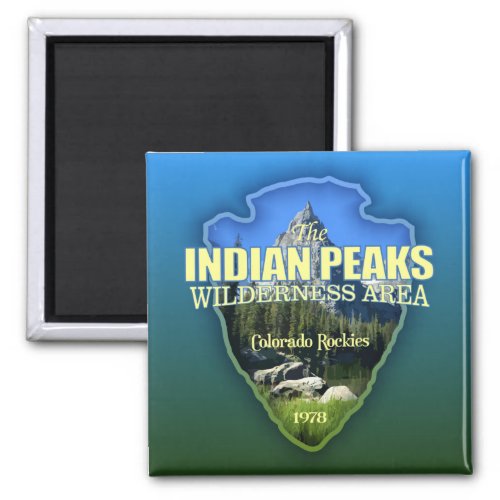 Indian Peaks WA arrowhead Magnet