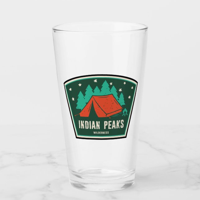 Indian Peaks Wilderness Colorado Camping Glass (Front)