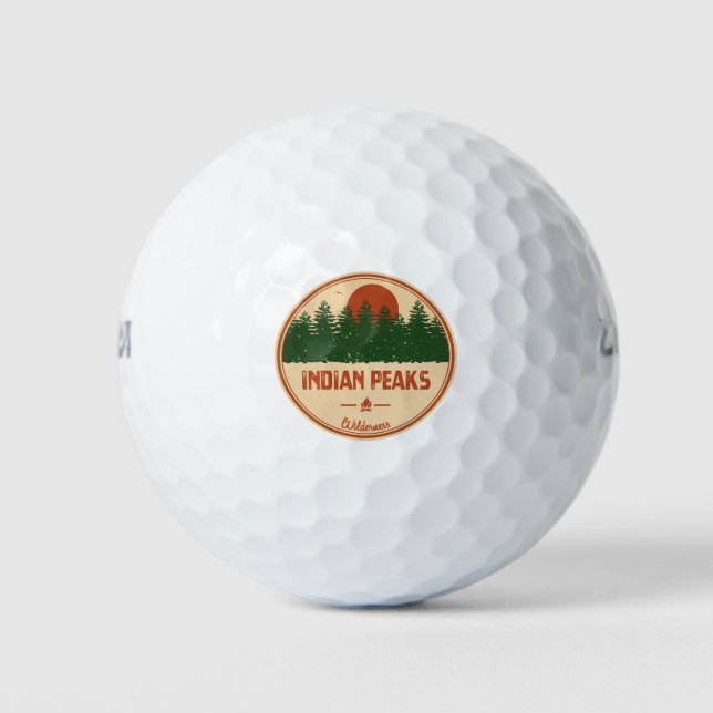 Indian Peaks Wilderness Colorado Golf Balls (Front)
