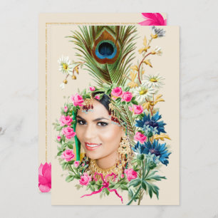 Indian Photo Bridal Shower Invitation