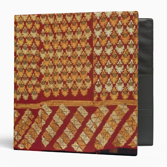 Indian Phulkeri embroidery 3 Ring Binder (Front/Inside)