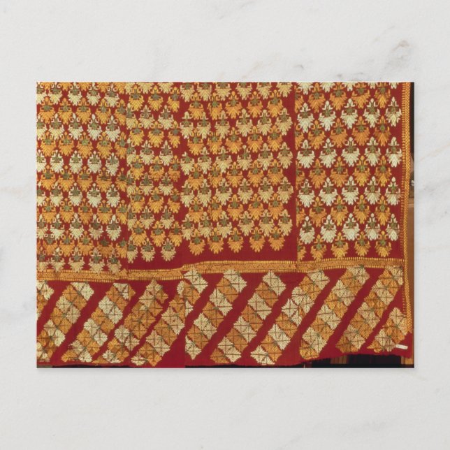 Indian Phulkeri embroidery Postcard (Front)