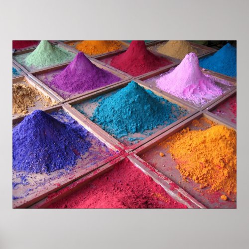 Indian Pigments Poster