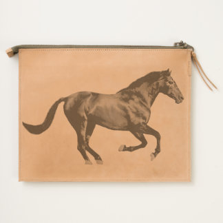 Indian Pony Horse mustang galloping Travel Pouch