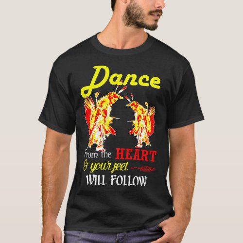 Indian Powwow Dance Native American T_Shirt