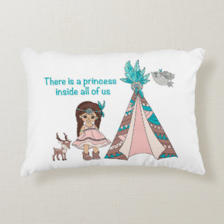 Indian Princess Accent Pillow