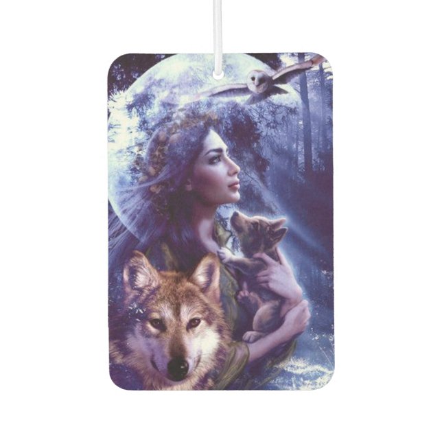 Indian Princess and Animals Air Freshener (Front)