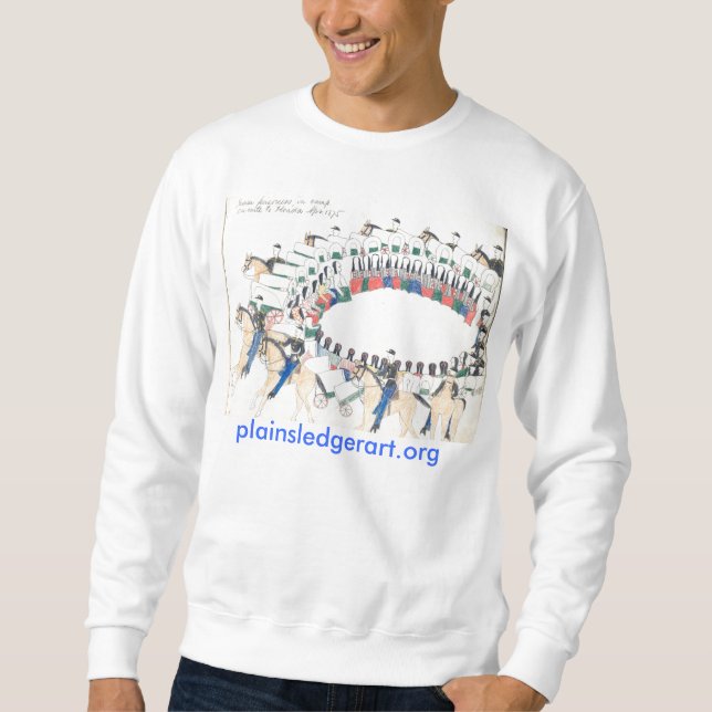 Indian prisoners in camp en-route to Florida, 1875 Sweatshirt (Front)