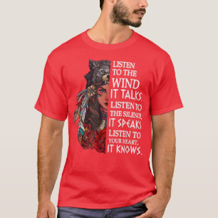 Indian Proverb Native American Inspirational Motiv T-Shirt