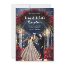 Indian Reception cards Sangeet invitations