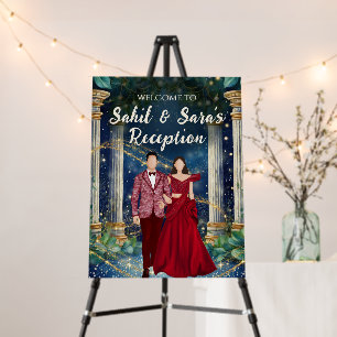 Indian Reception signs & Wedding Reception welcome