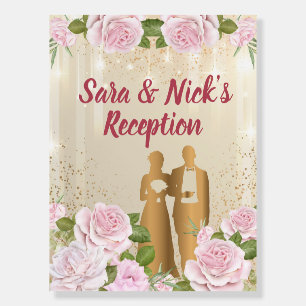 Indian Reception welcome sign & Reception signs