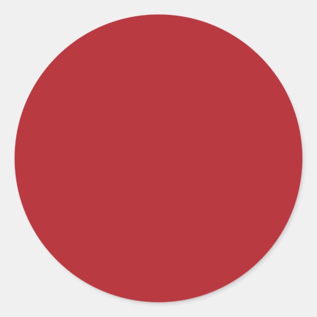 INDIAN RED CLASSIC ROUND STICKER (Front)