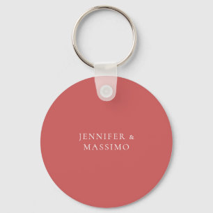 Indian Red Minimalist Plain Modern Aesthetic Look Keychain