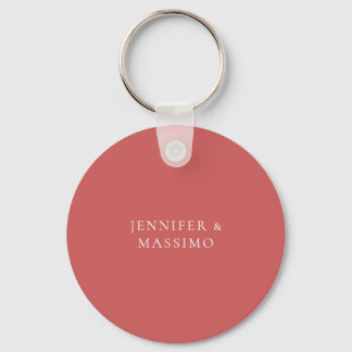 Indian Red Minimalist Plain Modern Aesthetic Look Keychain