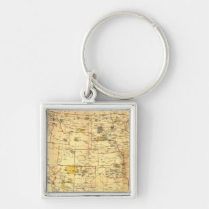Indian Reservations West of the Mississippi Keychain