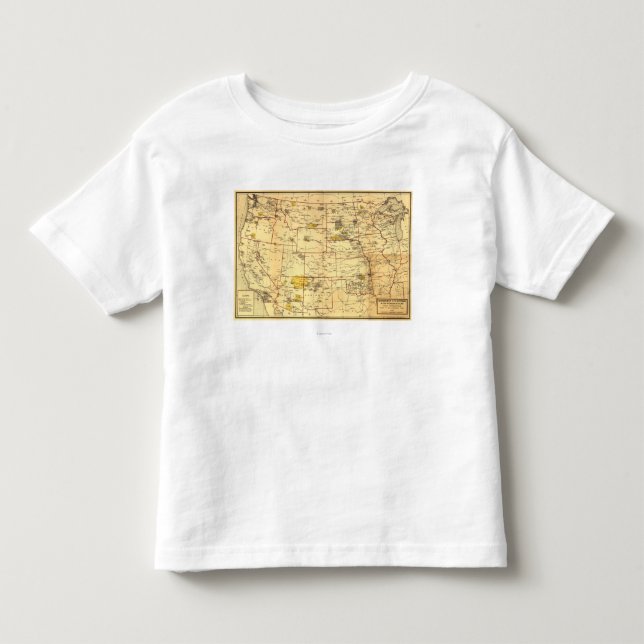 Indian Reservations West of the Mississippi Toddler T-shirt (Front)