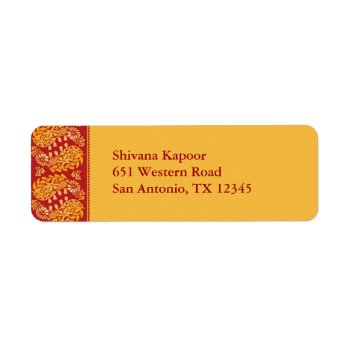 Indian Return Address Label by all_items at Zazzle