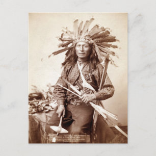Indian Revolt Instigator, 1890 Postcard