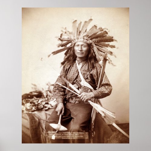 Indian Revolt Instigator 1890 Poster