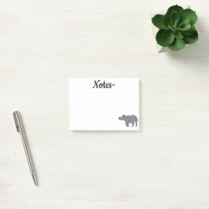 Indian Rhinoceros Africa Animal Post-it Notes
