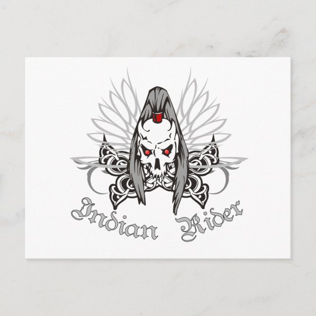 Indian Rider Postcard (Front)