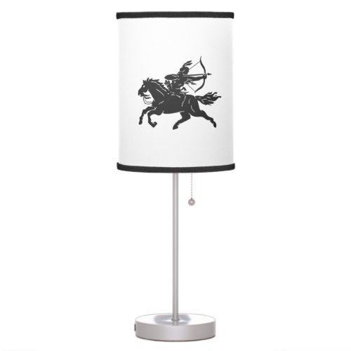 Indian riding horse _ Choose background color Table Lamp