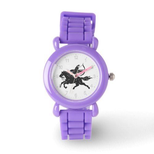 Indian riding horse _ Choose background color Watch