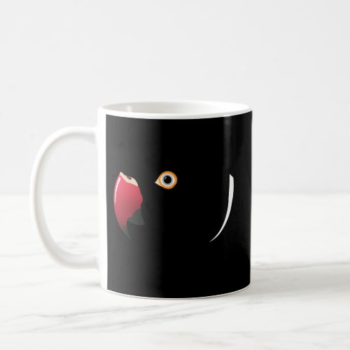 Indian Ringneck Parakeet Gray Coffee Mug