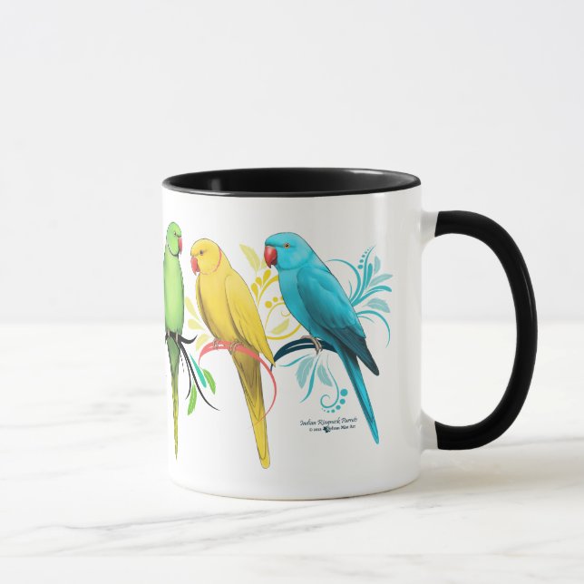 Indian Ringneck Parrots Mug (Right)
