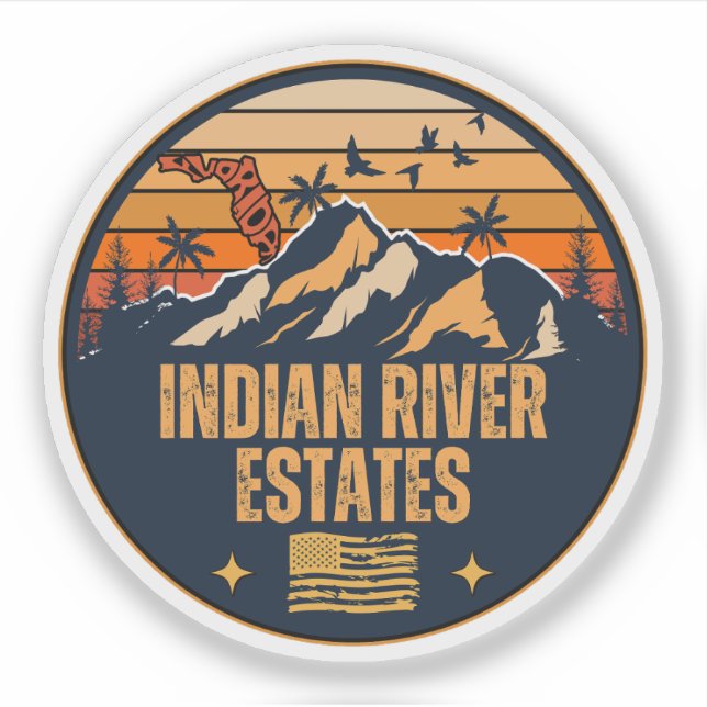 Indian River Estates, Florida  Sticker (Front)
