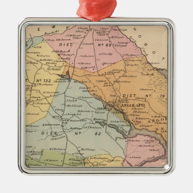 Indian River Metal Ornament (Front)