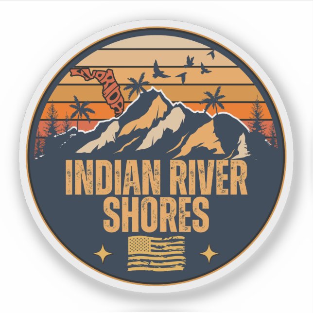 Indian River Shores, Florida  Sticker (Front)