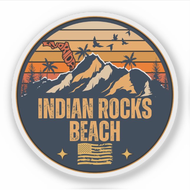 Indian Rocks Beach, Florida  Sticker (Front)
