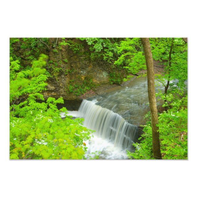 Indian Run Falls, Dublin, Ohio Photo Print (Front)
