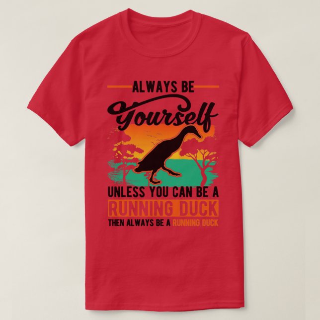 Indian Runner Gift Running Duck  7  T-Shirt (Design Front)