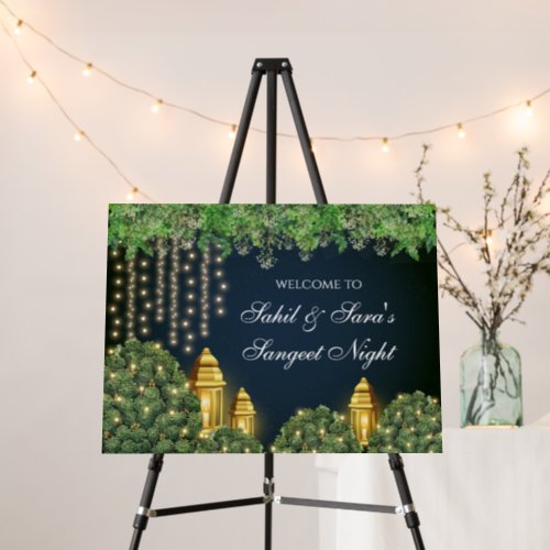 Indian Sangeet poster  Sangeet welcome signs