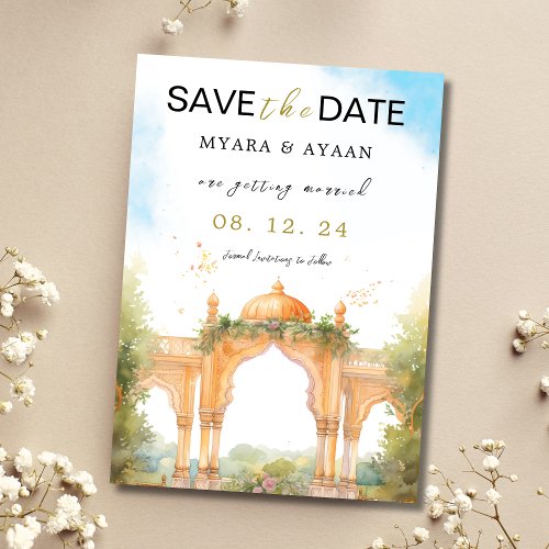 Indian Save the Date template Hindu save the date