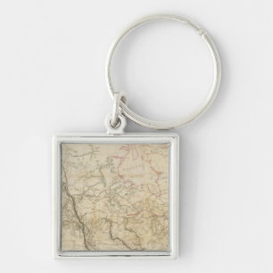 Indian Settlements in North America 2 Keychain