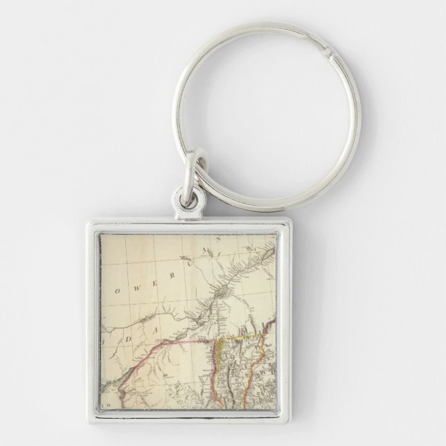 Indian Settlements in North America 5 Keychain (Front)