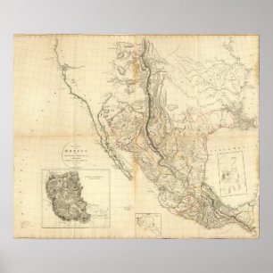 Indian Settlements in Texas Poster