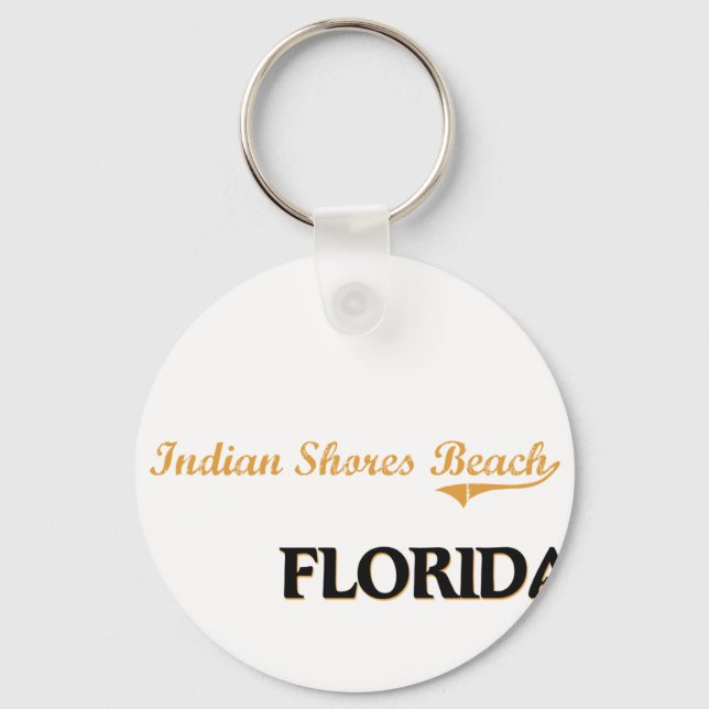 Indian Shores Beach Florida Classic Keychain (Front)