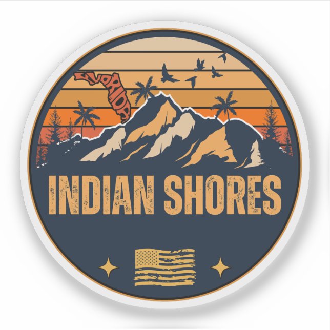 Indian Shores, Florida  Sticker (Front)