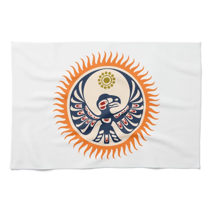 Indian sign native American shield Hand Towels