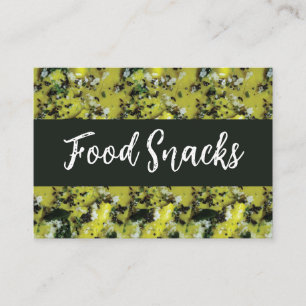Indian Snacks Dhokla Breakfast Food Business Card